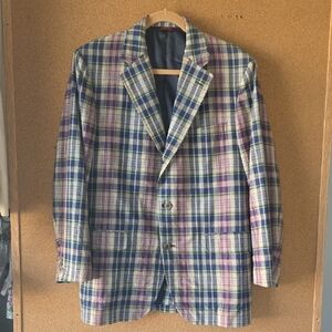 Vintage Corbin Gentry Plaid Jacket Sportscoat Made in USA Union Made